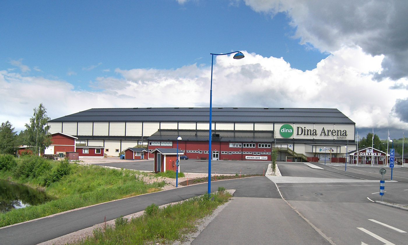 Edsbyn Arena - Ny Bandyhall. Byggföretag & snickare för nyproduktion av idrottsanläggning 