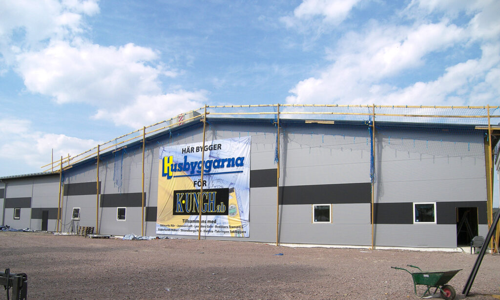 K. Ungh AB, utbyggnad industrihall 2021.